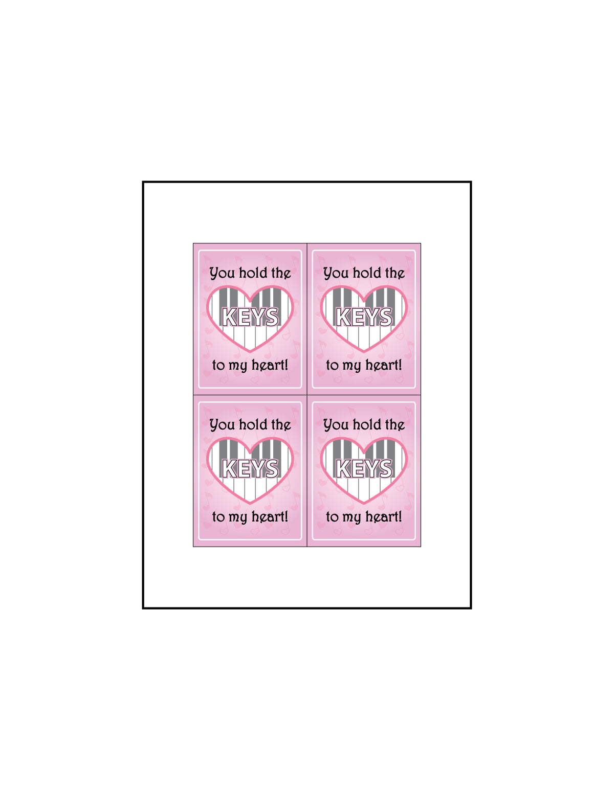 Valentine's Day Card: You Hold the Keys to my Heart