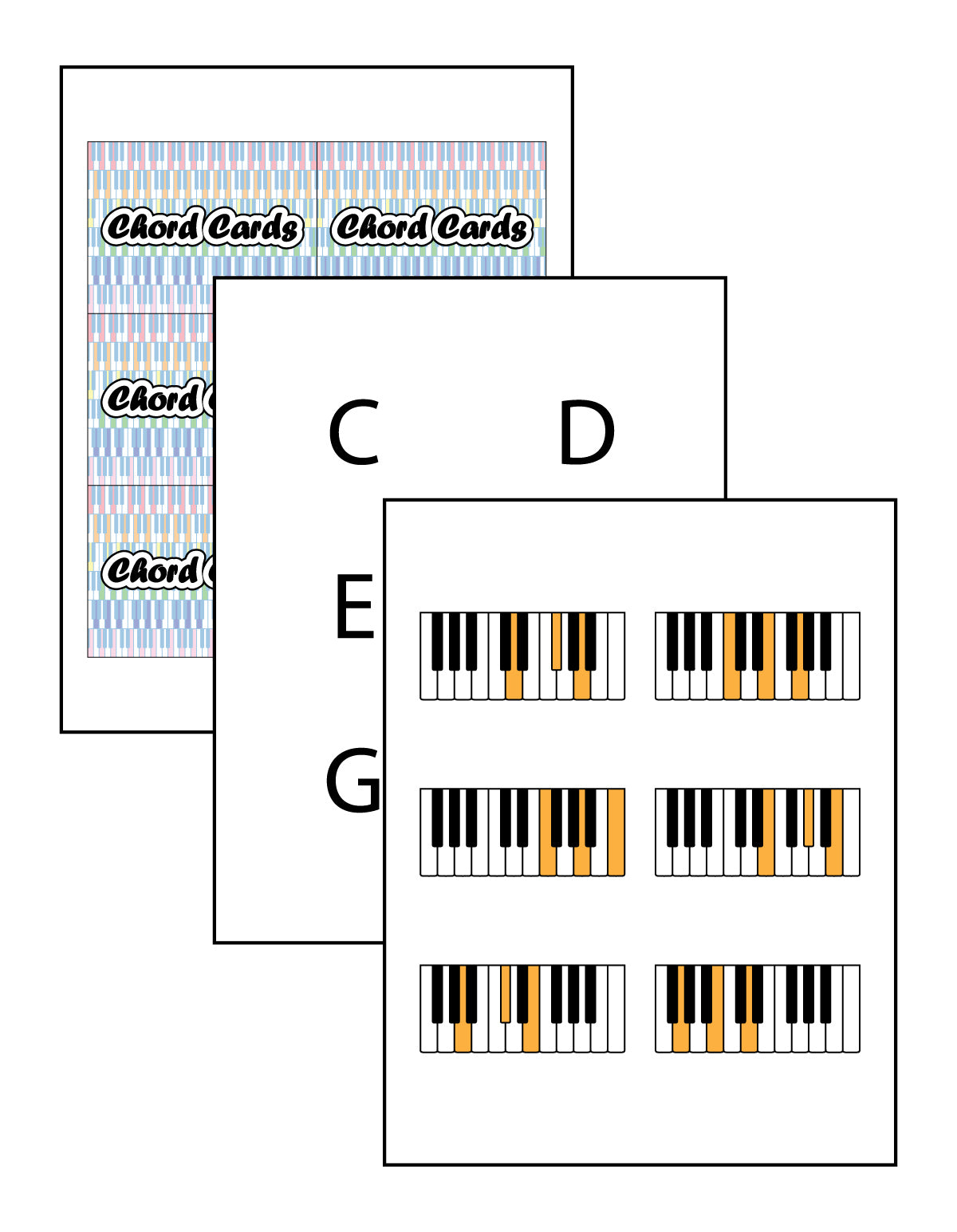 Major and Minor Chords Flashcards