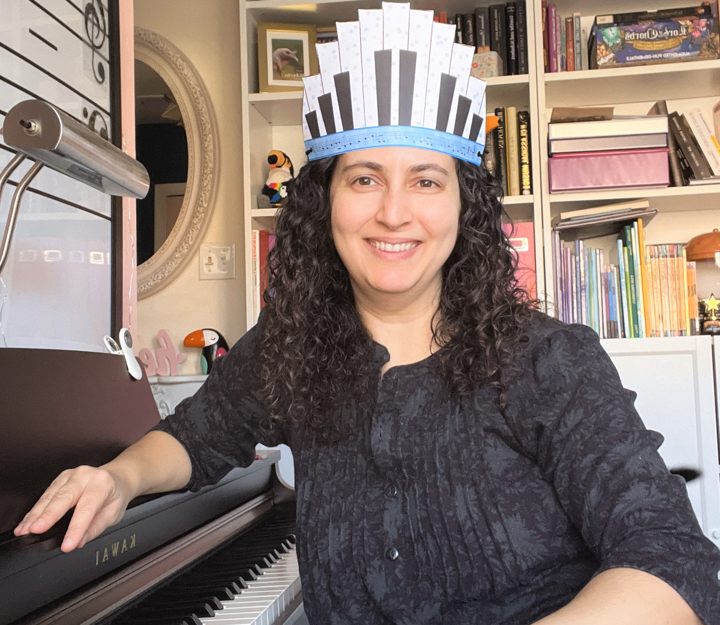 Piano Birthday Crown
