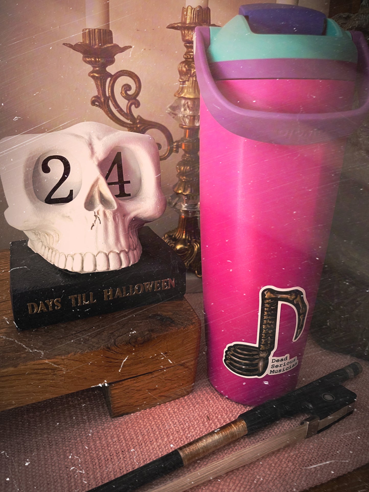 Dead Serious Musician Premium Vinyl Sticker - Limited Halloween Edition!