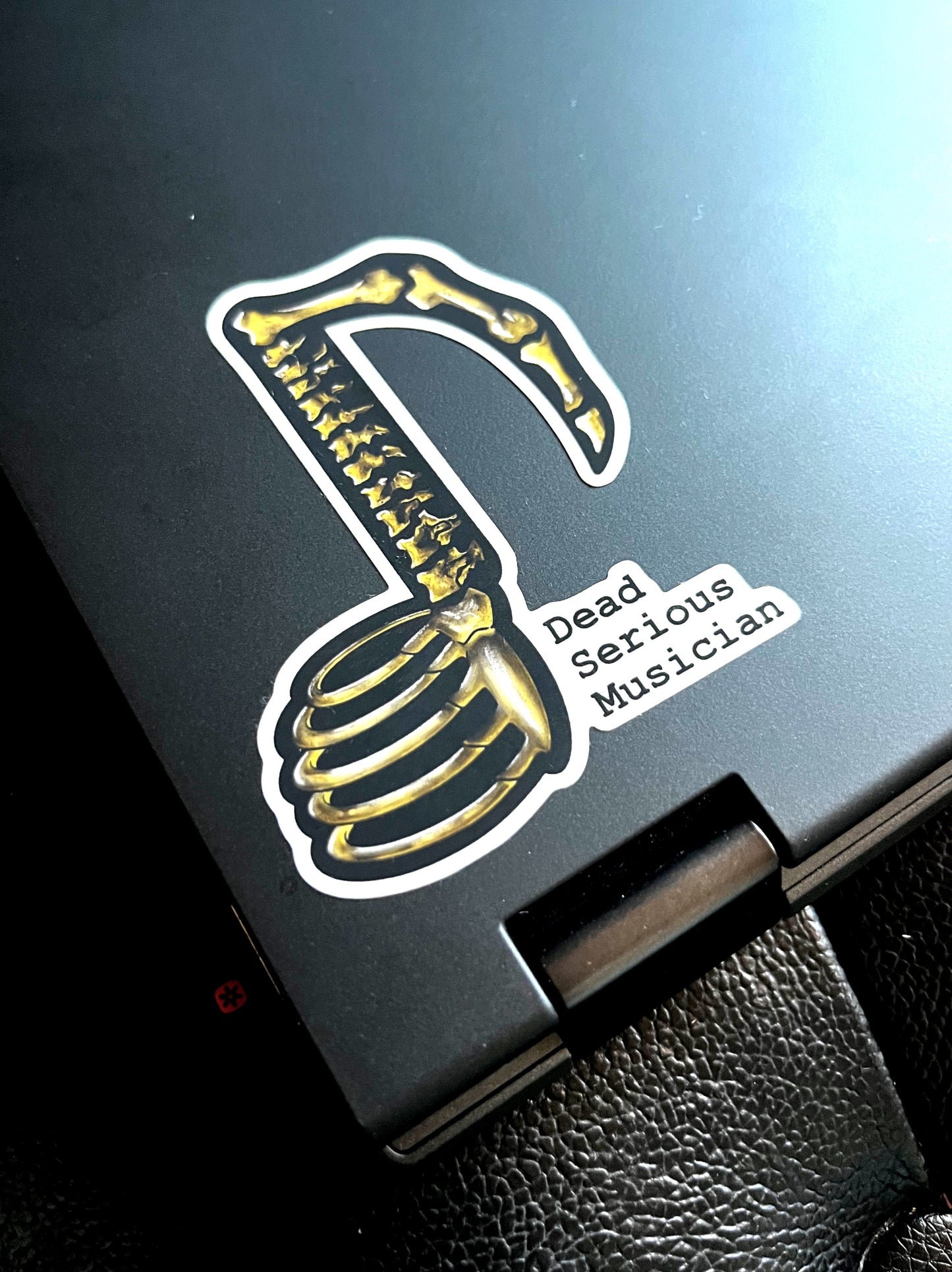 Dead Serious Musician Premium Vinyl Sticker - Limited Halloween Edition!