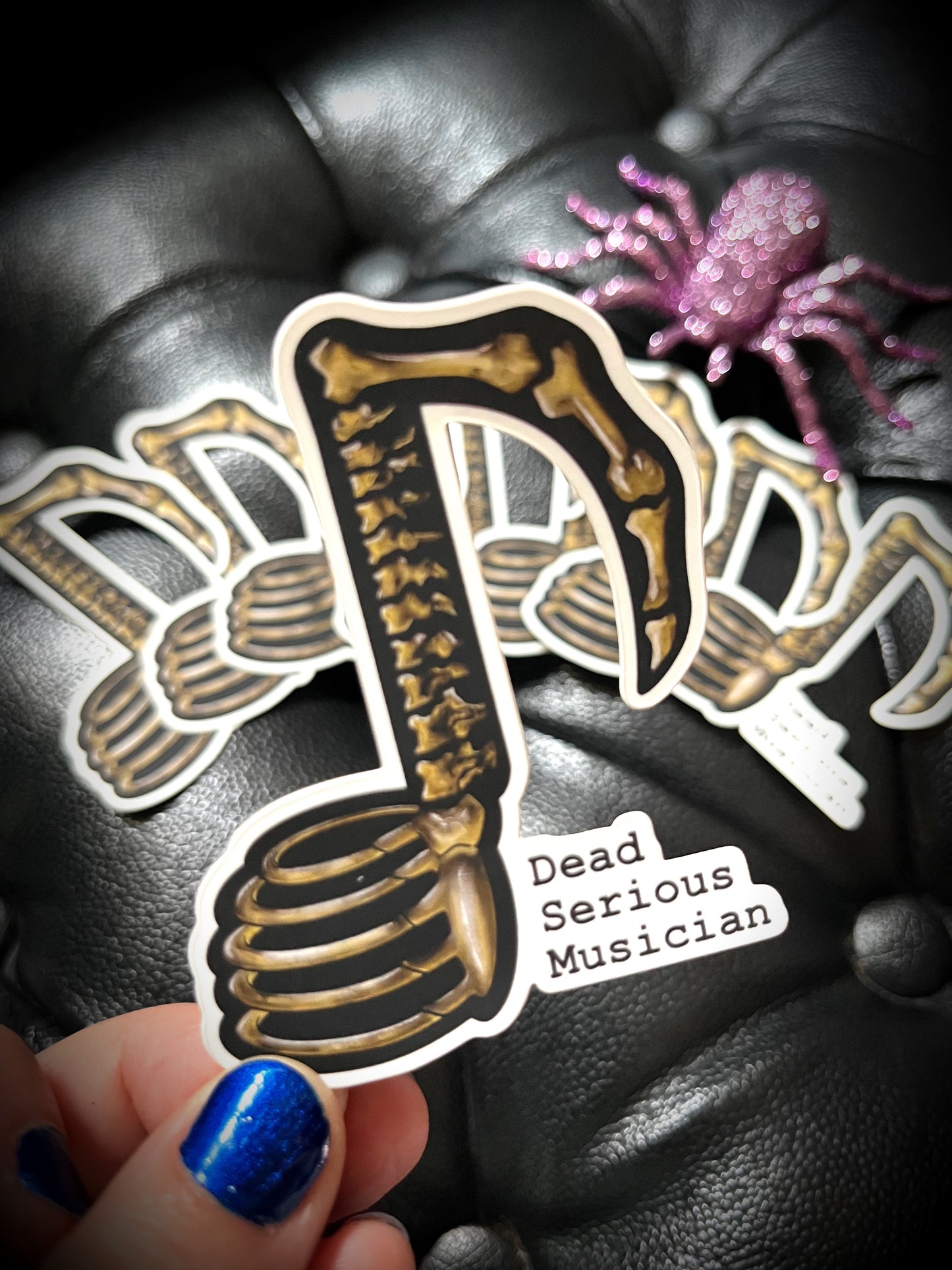 Dead Serious Musician Premium Vinyl Sticker - Limited Halloween Edition!