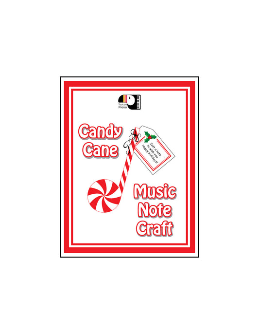 Candy Cane Music Note Craft