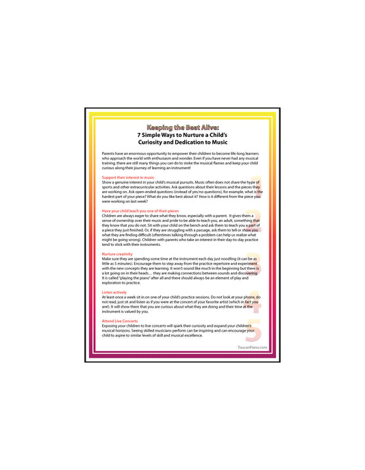 7 Simple Ways to Nurture a Child’s Curiosity and Dedication to Music
