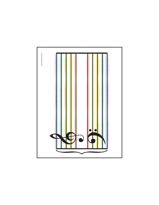 Rainbow Piano Manuscript Paper